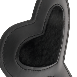 DARKNESS - SCHWARZES FETISH LOVE VELOURS PADDEL – Produktansicht 3