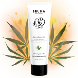 BRUMA - SATIVA-SAMENÖL-GLEITGEL MIT WÄRMENDEM CANNABISGESCHMACK 100 ml – Produktansicht 3