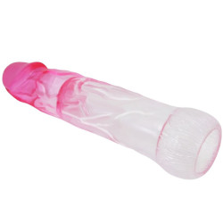 PRETTY LOVE - NERON REALISTISCHE 6 CM PENISVERGRÖSSERUNGSHÜLSE ROSA – Produktansicht 3