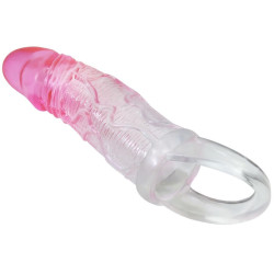 PRETTY LOVE - ODES REALISTISCHE 2 CM PENISVERGRÖSSERUNGSHÜLSE ROSA – Produktansicht 3