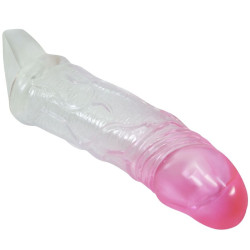 PRETTY LOVE - ODES REALISTISCHE 2 CM PENISVERGRÖSSERUNGSHÜLSE ROSA – Produktansicht 4