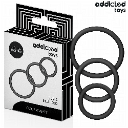 ADDICTED TOYS - SET SILIKONRINGE MODELL 2