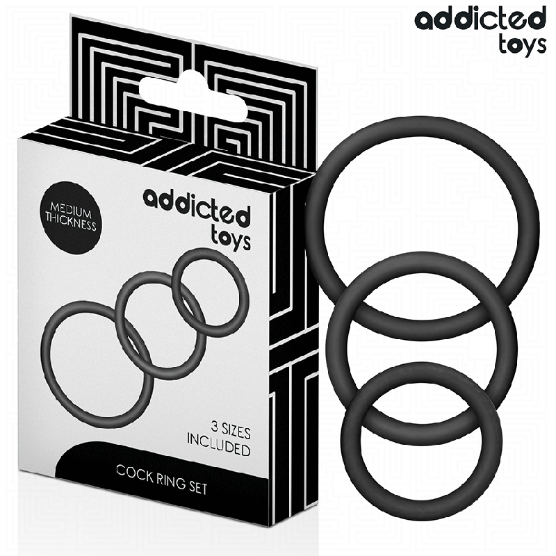 ADDICTED TOYS - SET SILIKONRINGE MODELL 2