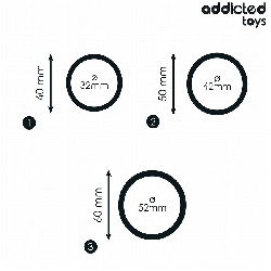 ADDICTED TOYS - SET SILIKONRINGE MODELL 2 – Produktansicht 4