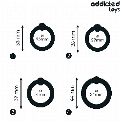 ADDICTED TOYS - SET AUS DRUCKRINGEN AUS SILIKON – Produktansicht 4