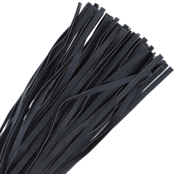 DARKNESS - SCHWARZE BONDAGE-PEISTE 42CM AUS LEDER – Produktansicht 3