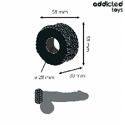 ADDICTED TOYS - EXTRA DICKER COCKRING – Produktansicht 4
