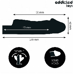 ADDICTED TOYS - TRANSPARENTE PENISVERLÄNGERUNG GRÖSSE S 23 CM – Produktansicht 4