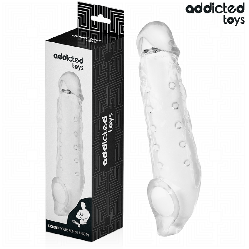 ADDICTED TOYS - TRANSPARENTE PENISHÜLSE GRÖSSE M 27 CM