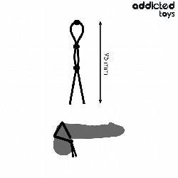 ADDICTED TOYS - SILIKONSEIL FÜR DEN TRIPLE LOOP PENIS – Produktansicht 4