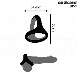 ADDICTED TOYS - DICKER DREIFACH-PENISRING – Produktansicht 4