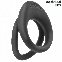 ADDICTED TOYS - DOPPELT STRUKTURIERTER PENISRING – Produktansicht 5