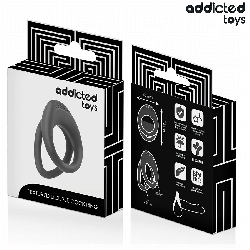 ADDICTED TOYS - DOPPELT STRUKTURIERTER PENISRING – Produktansicht 6