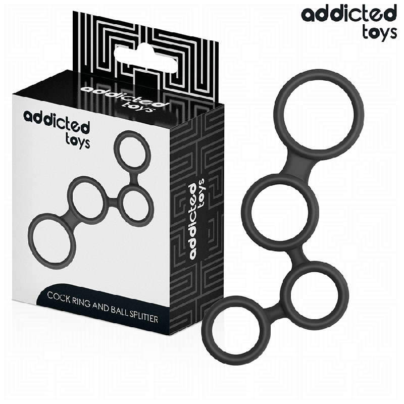ADDICTED TOYS - PENISRING MIT TEILERN FÜR HODEN