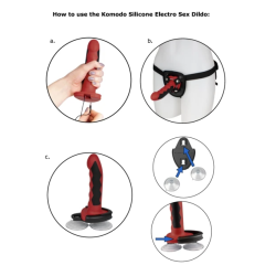ELECTRASTIM - SILIKON FUSION KOMODO DILDO – Produktansicht 2