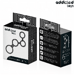 ADDICTED TOYS - PENISRING MIT TEILERN FÜR HODEN – Produktansicht 7
