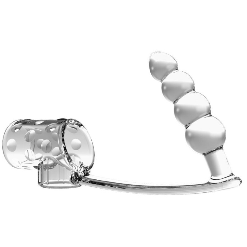 PRETTY LOVE - PENISHÜLLE MIT ANAL-PLUG TRANSPARENT