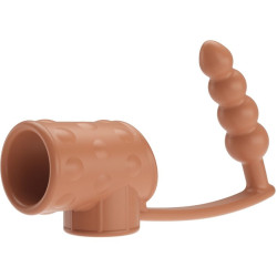 PRETTY LOVE - PENISHÜLLE MIT ANALPLUG NATUR – Produktansicht 2