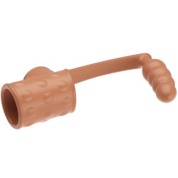 PRETTY LOVE - PENISHÜLLE MIT ANALPLUG NATUR – Produktansicht 4