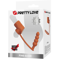 PRETTY LOVE - PENISHÜLLE MIT ANALPLUG NATUR – Produktansicht 7