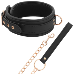 COQUETTE CHIC DESIRE - FANTASY-HALSKETTE AUS VEGANEM LEDER MIT RIEMEN UND NEOPRENFUTTER – Produktansicht 4