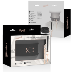 COQUETTE CHIC DESIRE - FANTASY-HALSKETTE AUS VEGANEM LEDER MIT RIEMEN UND NEOPRENFUTTER – Produktansicht 9