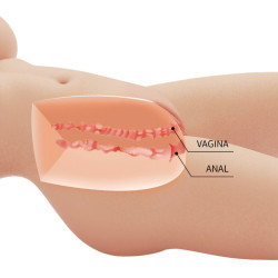 CRAZY BULL - TIFFANY REALISTISCHER WEIBLICHER TORSO VAGINA UND ANAL 5,5 KG – Produktansicht 7