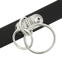 COQUETTE CHIC DESIRE - DOPPELRING-HALSBAND AUS VEGANEM LEDER – Produktansicht 4