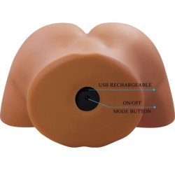 CRAZY BULL - SOPHIA REALISTISCHER WEIBLICHER PO-VIBRATOR UND SAUGER MIT TON 5,5 KG – Produktansicht 6