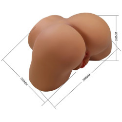 CRAZY BULL - SOPHIA REALISTISCHER WEIBLICHER PO-VIBRATOR UND SAUGER MIT TON 5,5 KG – Produktansicht 8