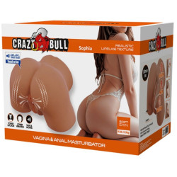 CRAZY BULL - SOPHIA REALISTISCHER WEIBLICHER PO-VIBRATOR UND SAUGER MIT TON 5,5 KG – Produktansicht 9
