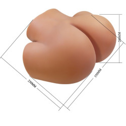 CRAZY BULL - ILANA REALISTISCHER WEIBLICHER PO-VIBRATOR UND SAUGER MIT TON 6,8 KG – Produktansicht 8