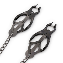 OHMAMA FETISH - JAPANISCHE NIPPELKlammern MIT SCHWARZER KETTE – Produktansicht 3