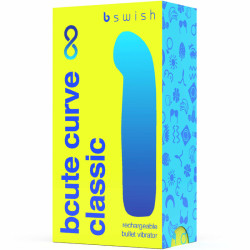B SWISH - BCUTE CURVE INFINITE KLASSISCHER WIEDERAUFLADBARER SILIKONVIBRATOR GELB – Produktansicht 4