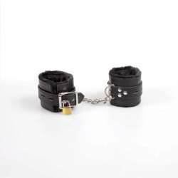 SECRETPLAY - SCHWARZE BONDAGE-HANDSCHELLEN BDSM-KOLLEKTION – Produktansicht 3