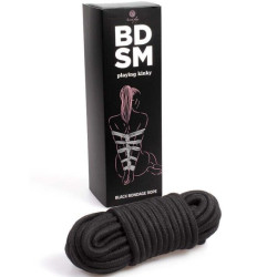 SECRETPLAY - SCHWARZES BONDAGE-SEIL BDSM-KOLLEKTION – Produktansicht 2
