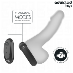 ADDICTED TOYS - VIBRIERENDER COCKRING MIT WÄRMEEFFEKT UND FERNBEDIENUNG – Produktansicht 5