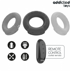 ADDICTED TOYS - VIBRIERENDER COCKRING MIT WÄRMEEFFEKT UND FERNBEDIENUNG – Produktansicht 7