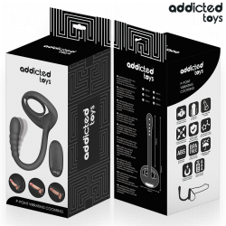 ADDICTED TOYS - P-SPOT VIBRIERENDER COCK RING MIT FERNBEDIENUNG – Produktansicht 3