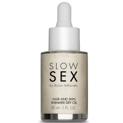 BIJOUX – SLOW SEX MULTIFUNKTIONELLES, LEUCHTENDES TROCKENÖL 30 ML – Produktansicht 2