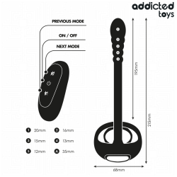 ADDICTED TOYS - P-SPOT VIBRIERENDER COCK RING MIT FERNBEDIENUNG – Produktansicht 7