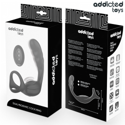 ADDICTED TOYS - DOPPELTER PROSTATIK-COCKRING MIT FERNBEDIENUNG – Produktansicht 4