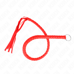 KINK - SCHLANGENPEITSCHE MIT ROTEM HANDRING 65 CM – Produktansicht 4