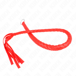 KINK - SCHLANGENPEITSCHE MIT ROTEM HANDRING 65 CM – Produktansicht 5
