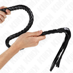KINK - SCHLANGENPEITSCHE MIT SCHWARZEM HANDRING 65 CM – Produktansicht 3