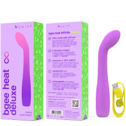 B SWISH - BGEE HEAT INFINITE DELUXE WIEDERAUFLADBARER VIBRATOR LAVENDEL SILIKON – Produktansicht 3