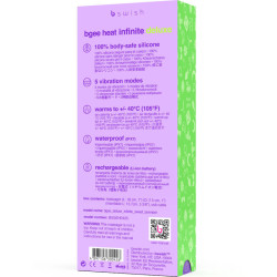 B SWISH - BGEE HEAT INFINITE DELUXE WIEDERAUFLADBARER VIBRATOR LAVENDEL SILIKON – Produktansicht 5