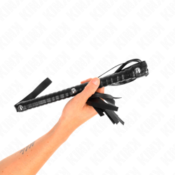 KINK - PEITSCHE MIT SCHWARZEM STRUKTURIERTEM GRIFF 48,5 CM – Produktansicht 3