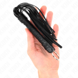 KINK - EINFACHE MINI-PEITSCHE SCHWARZ 28 CM – Produktansicht 2